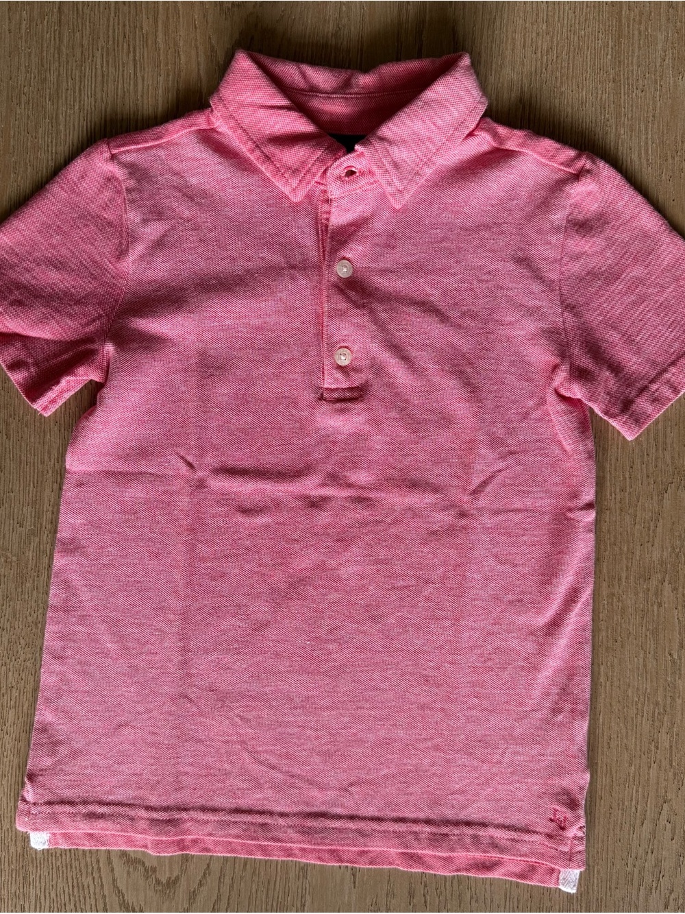 Janie and Jack Boys Sz 5 Heathered Red Knit Polo Shirt